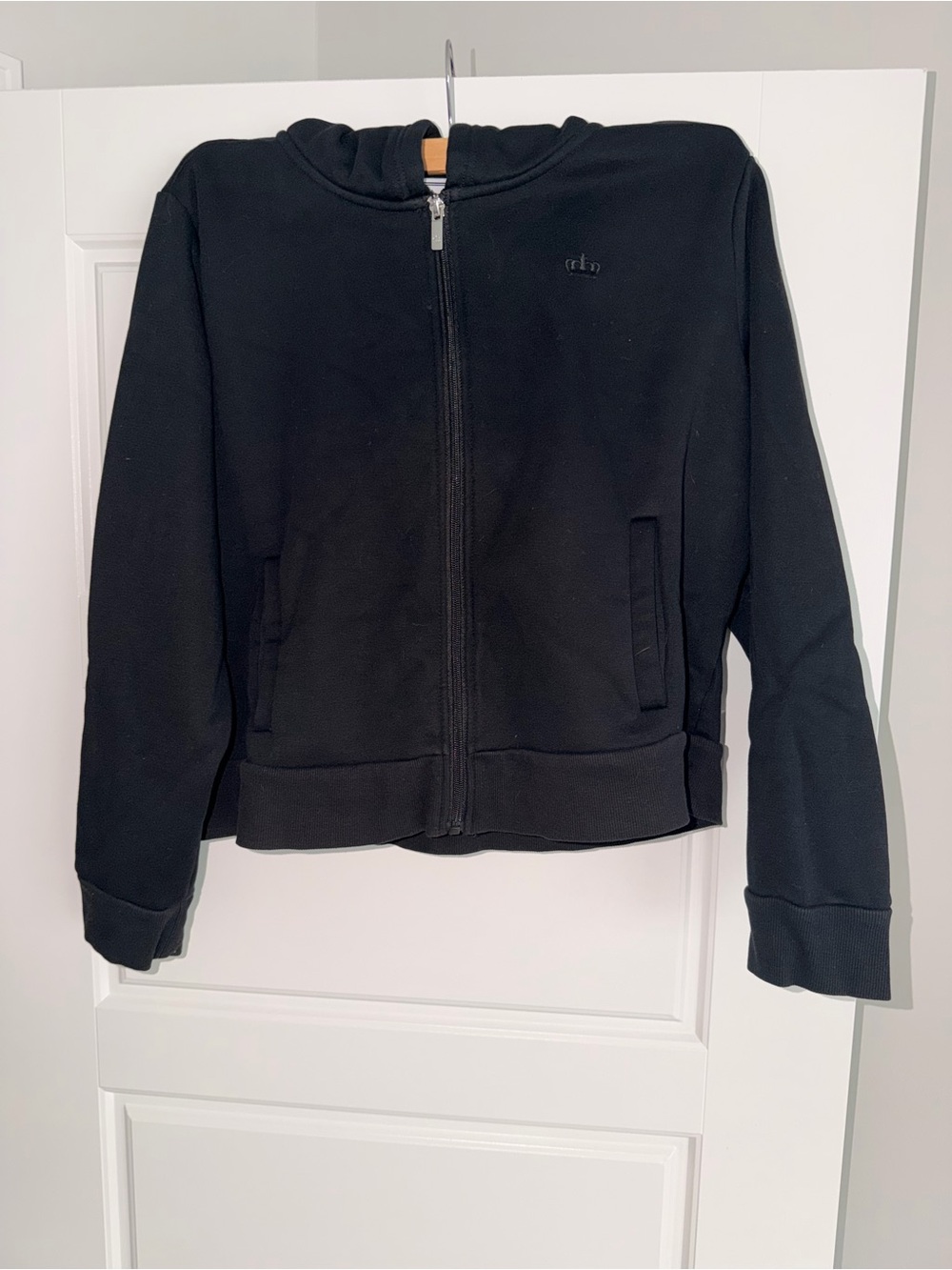 Kids Black Juicy Zip-Up Hoodie Jacket